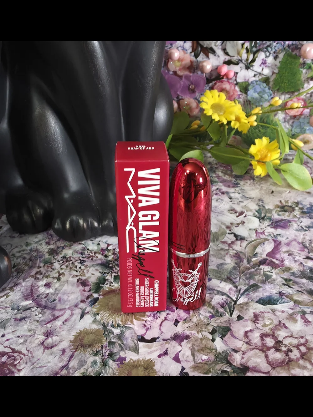 MAC Cosmetics Viva Glam 12 Roan Of Arc in Metallic Case Lipstick limited edition
